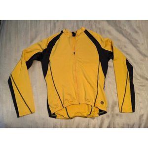 Novara Cycling Men’s SoftShell Full Zip Jacket Yellow Medium
